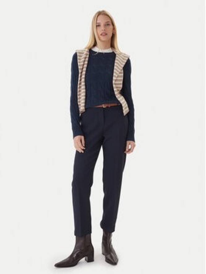 Tommy Hilfiger Sweter WW0WW43586 Granatowy Regular Fit