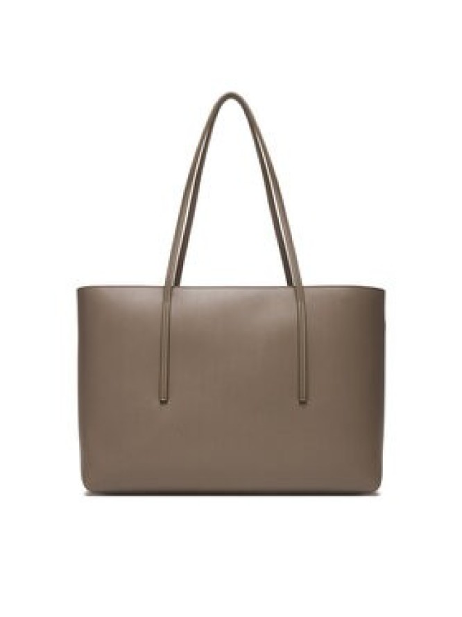 Calvin Klein Torebka Foil Logo Tote W/Pouch LV04F3274G Beżowy