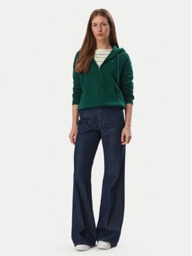 Tommy Jeans Bluza Flag DW0DW19729 Zielony ciemny Regular Fit