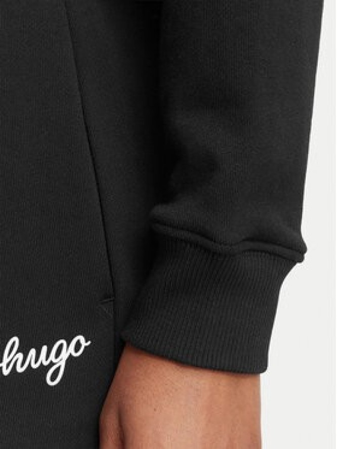 HUGO Bluza Damaswee_B 50571605 Czarny Loose Fit