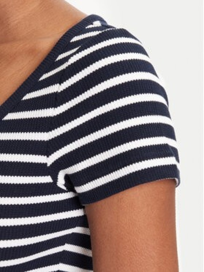 Tommy Jeans T-Shirt Henley DW0DW20902 Granatowy Slim Fit