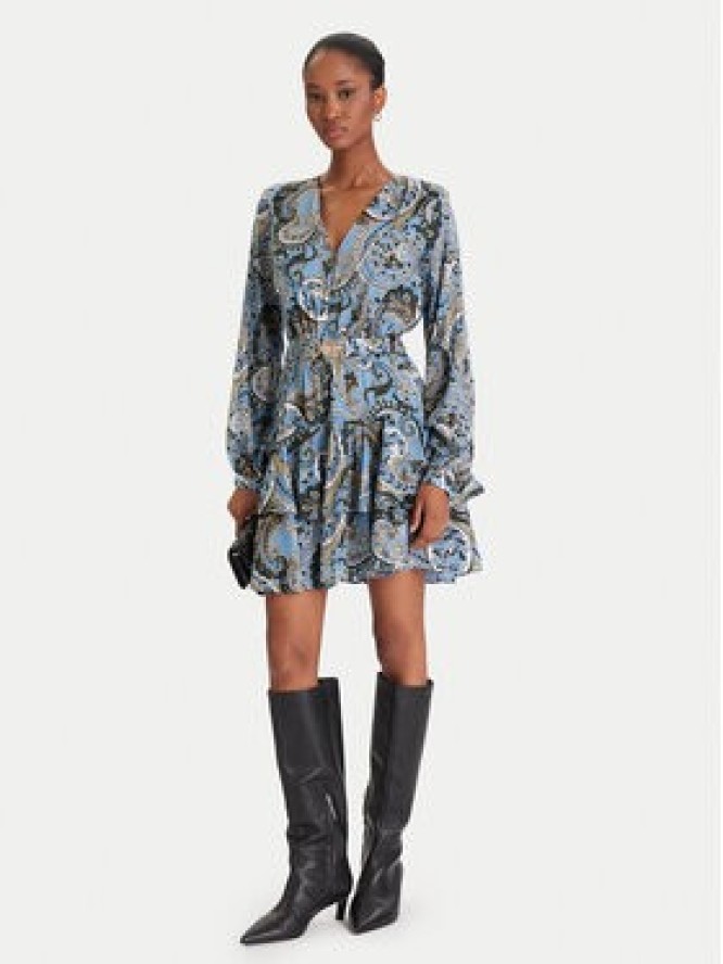 Guess Sukienka codzienna W5BK53 W2770 Niebieski Regular Fit