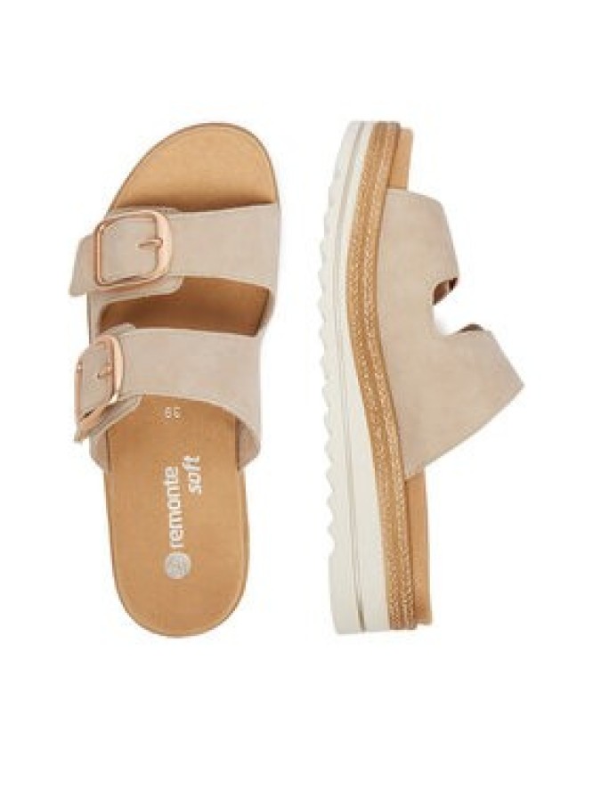 Remonte Klapki CEO-D0Q66-62 Beżowy jasny