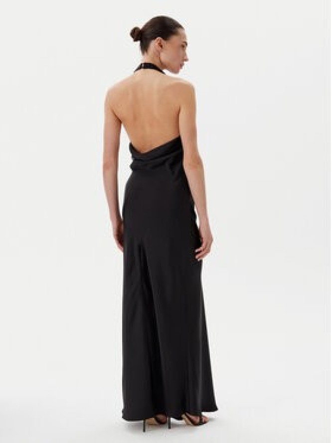 Eleh Sukienka wieczorowa ESS250036 Czarny Regular Fit