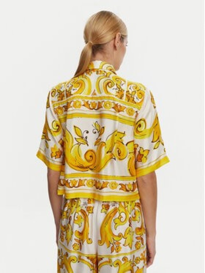 Dolce&Gabbana Koszula F5S01T HI1TK Żółty Regular Fit