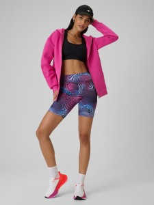 4F Legginsy kolarki dzianinowe damskie - multikolor XS