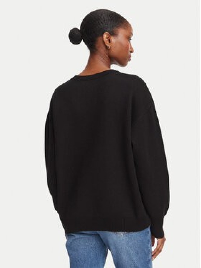HUGO Sweter Siennale 50562692 Czarny Oversize