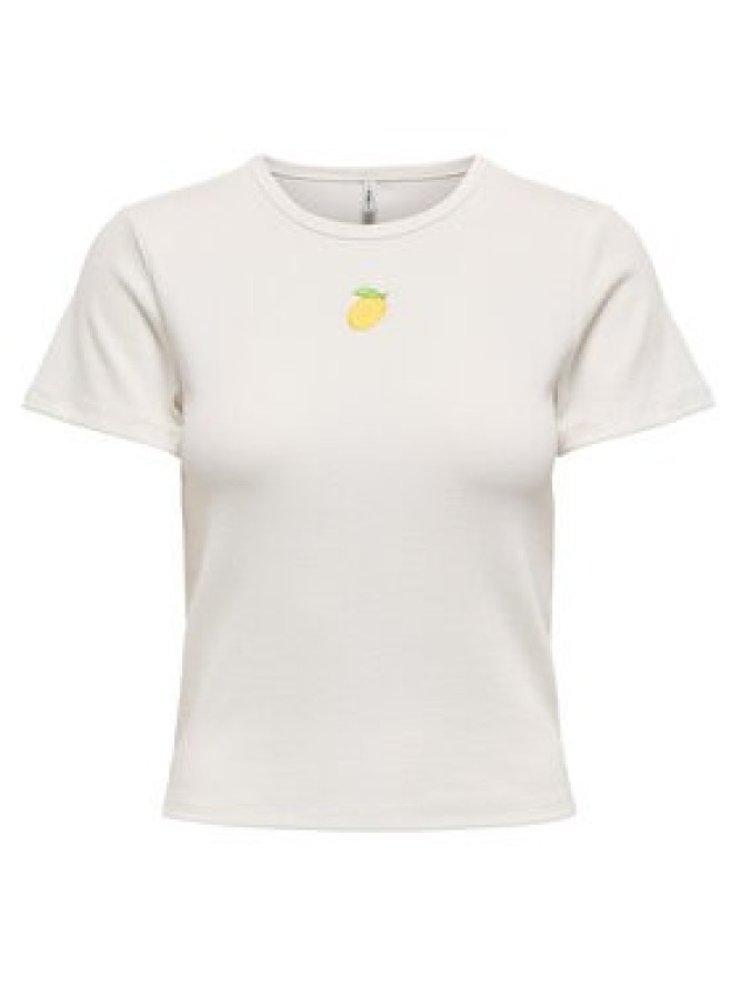 ONLY T-Shirt Daniella 15350554 Biały Slim Fit