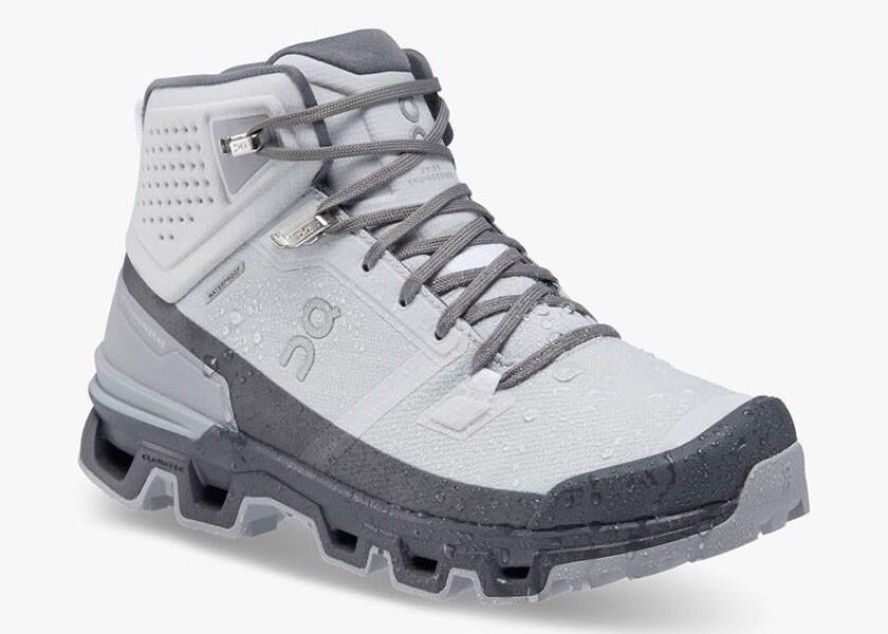 Buty trekkingowe damskie On Running Cloudrock 2 Wodoodporne Jasnoszare