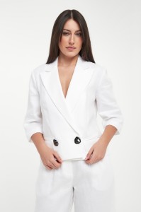 Żakiet lniany ARMANI EXCHANGE