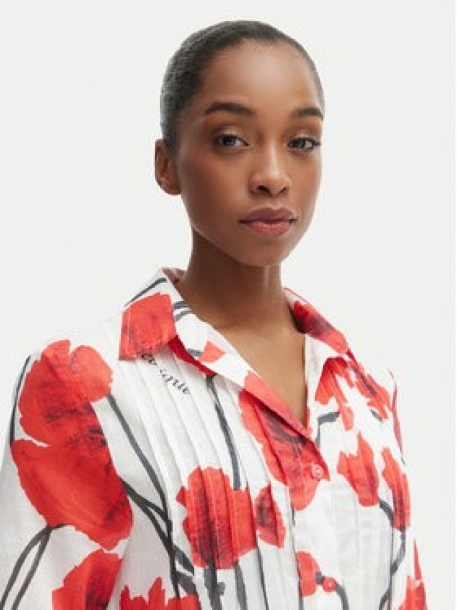 Iconique Sukienka letnia IC26-087 Czerwony Regular Fit