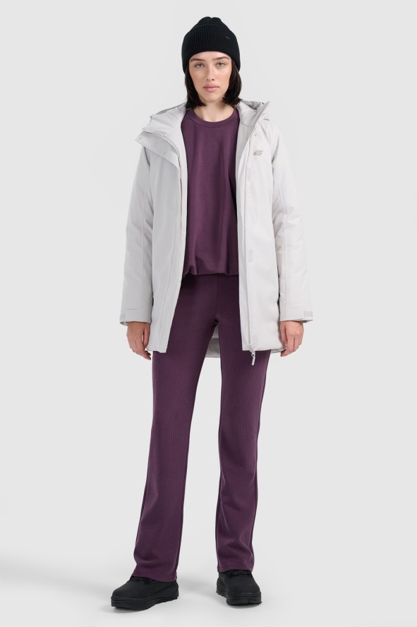 4F Parka zimowa membrana 8000 damska - szara XS