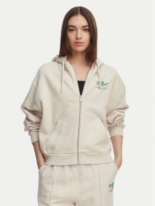 Tommy Hilfiger Bluza Terry WW0WW47845 Kremowy Relaxed Fit