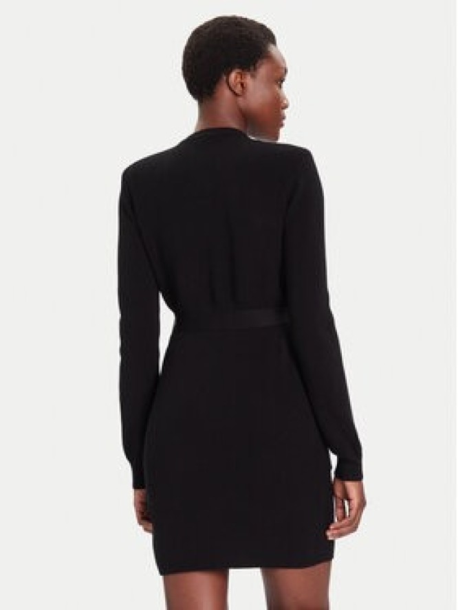 Liu Jo Sukienka dzianinowa MF5371 MS99E Czarny Slim Fit