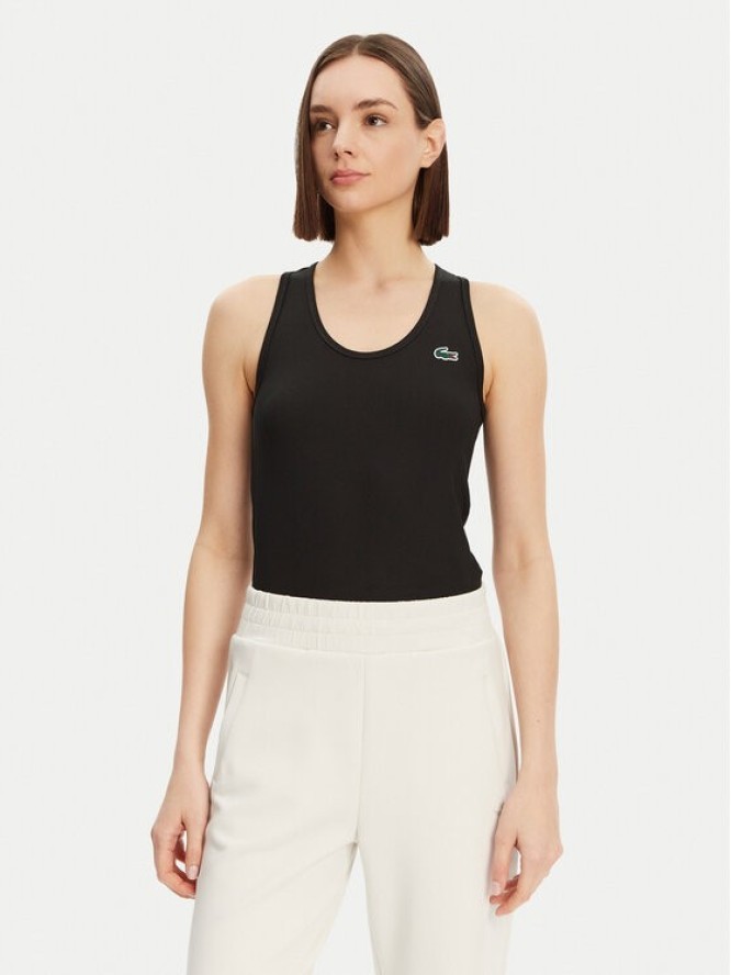 Lacoste Top TF4874 Czarny Slim Fit