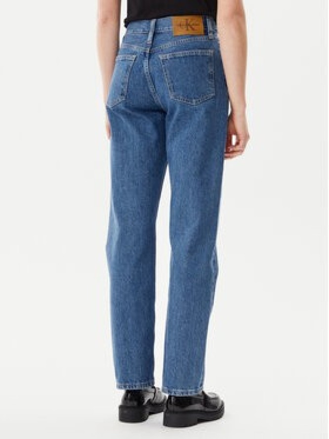 Calvin Klein Jeans Jeansy J20J225126 Niebieski Straight Fit