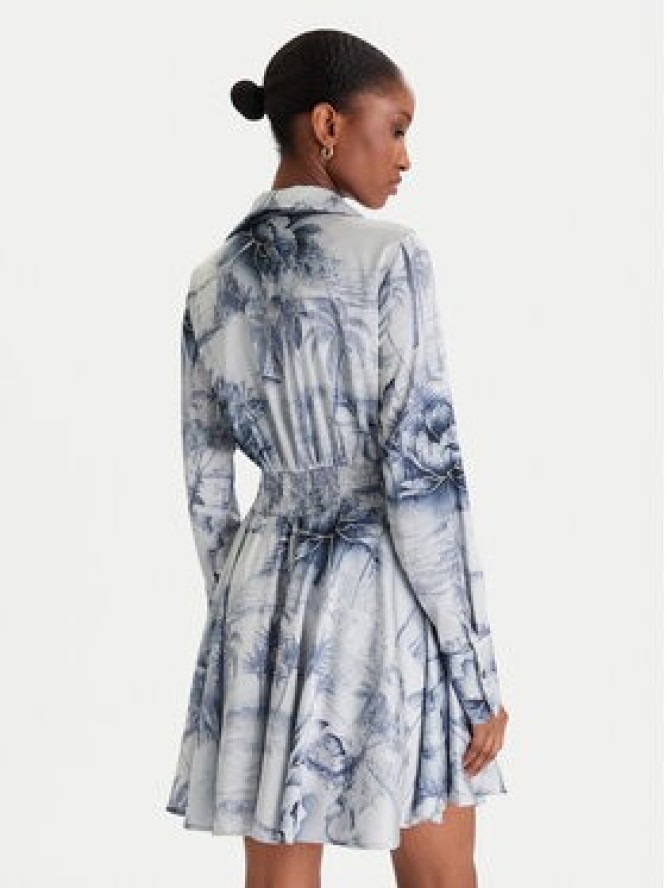 Guess Sukienka koktajlowa W5YK00 WF1T2 Niebieski Regular Fit