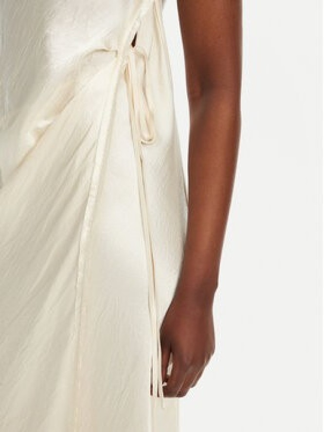 PINKO Sukienka koktajlowa Amico 105011 A2BU Beżowy Regular Fit