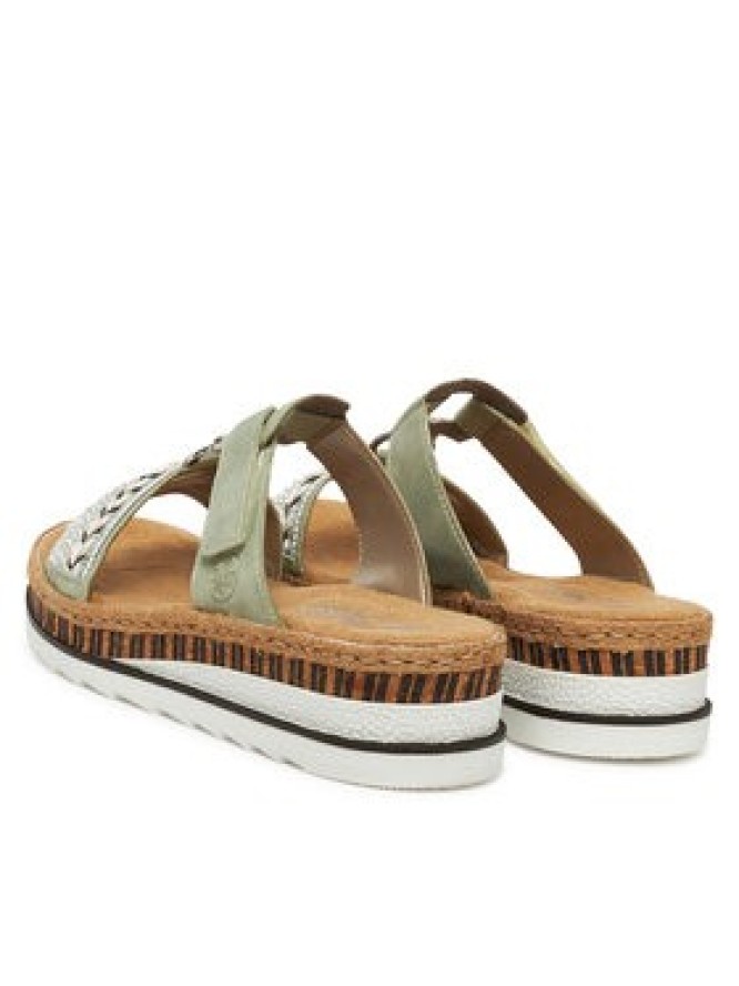 Rieker Klapki V79M6-52 Zielony