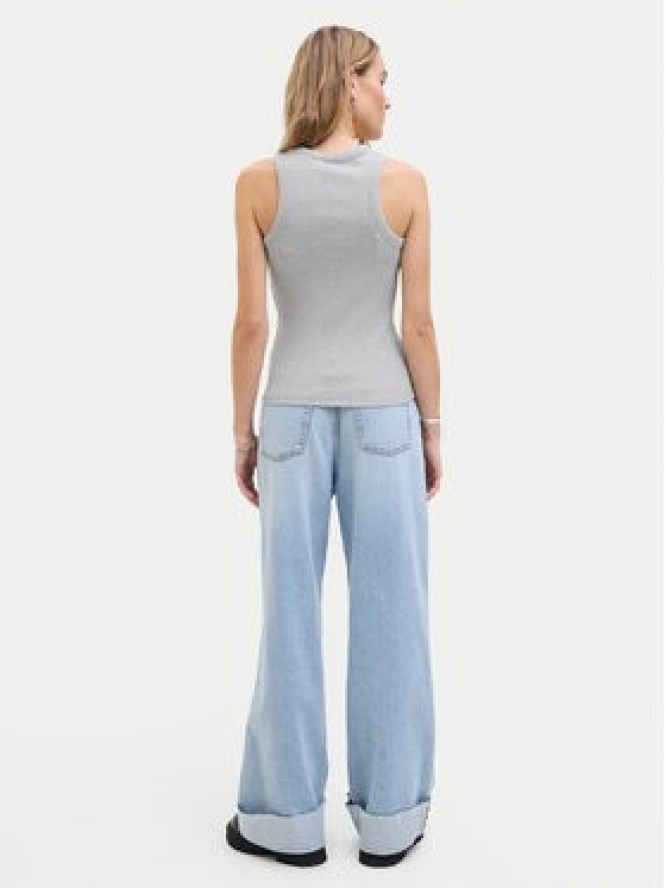 JJXX Top 12224661 Szary Rib Fit