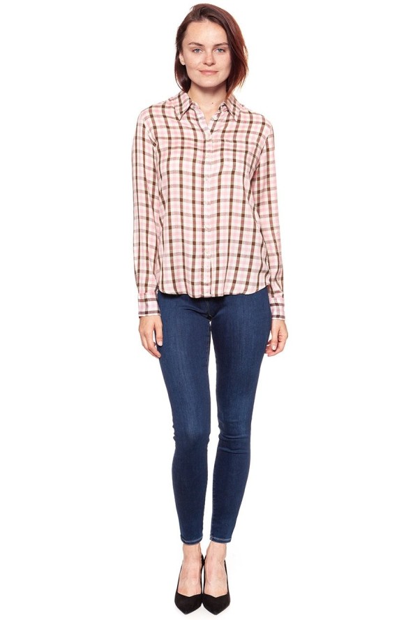 KOSZULA WRANGLER 1 PKT SHIRT CAMEO PINK W5241M1Y2 112129364