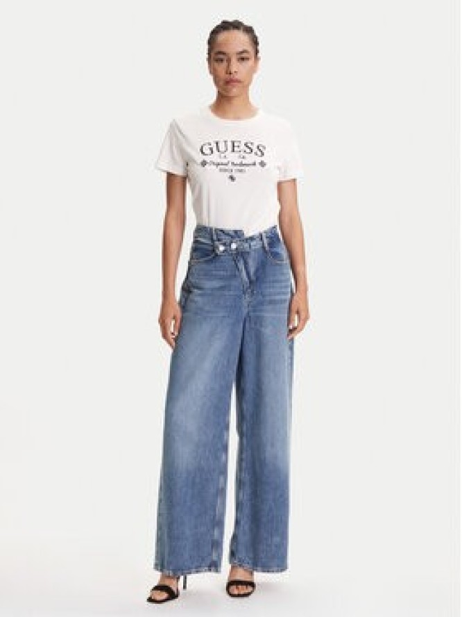 Guess T-Shirt V5YI03 I3Z14 Biały Regular Fit