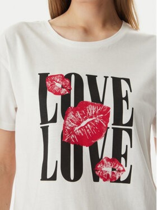 Morgan T-Shirt 261-DOVE Biały Regular Fit