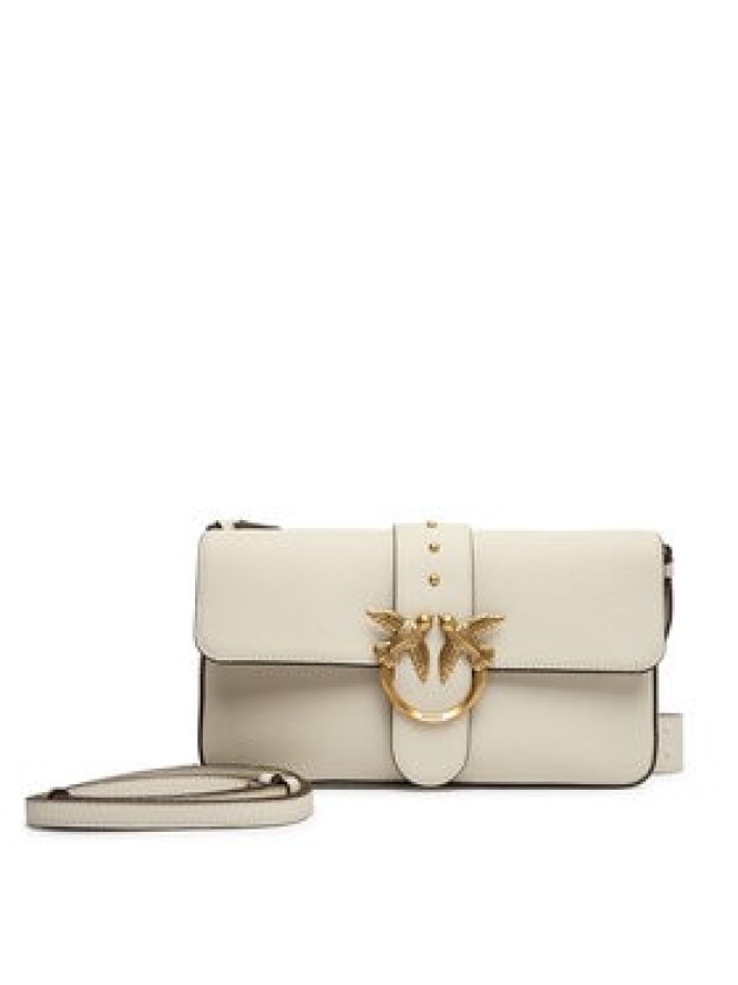 PINKO Torebka Love One Classic Slouchy Fl PLTT 104524 A2OX Biały