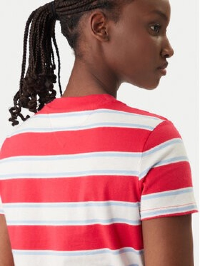 Tommy Jeans T-Shirt DW0DW21834 Czerwony Regular Fit