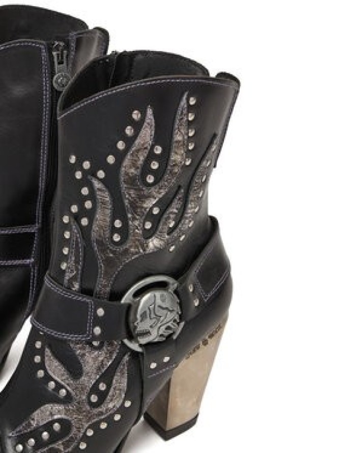 NEW ROCK Kowbojki M-7919-S1 Czarny