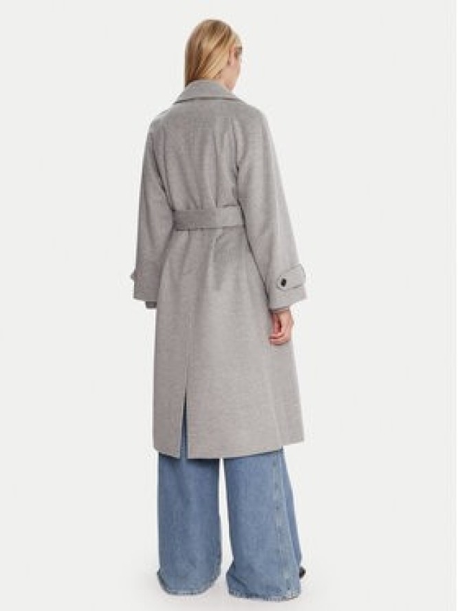 Marella Płaszcz wełniany Tenna 2523016071 Szary Regular Fit