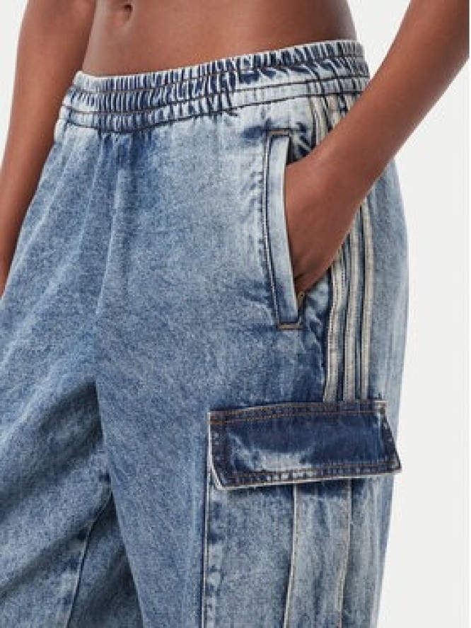 adidas Jeansy KQ6479 Niebieski Oversize