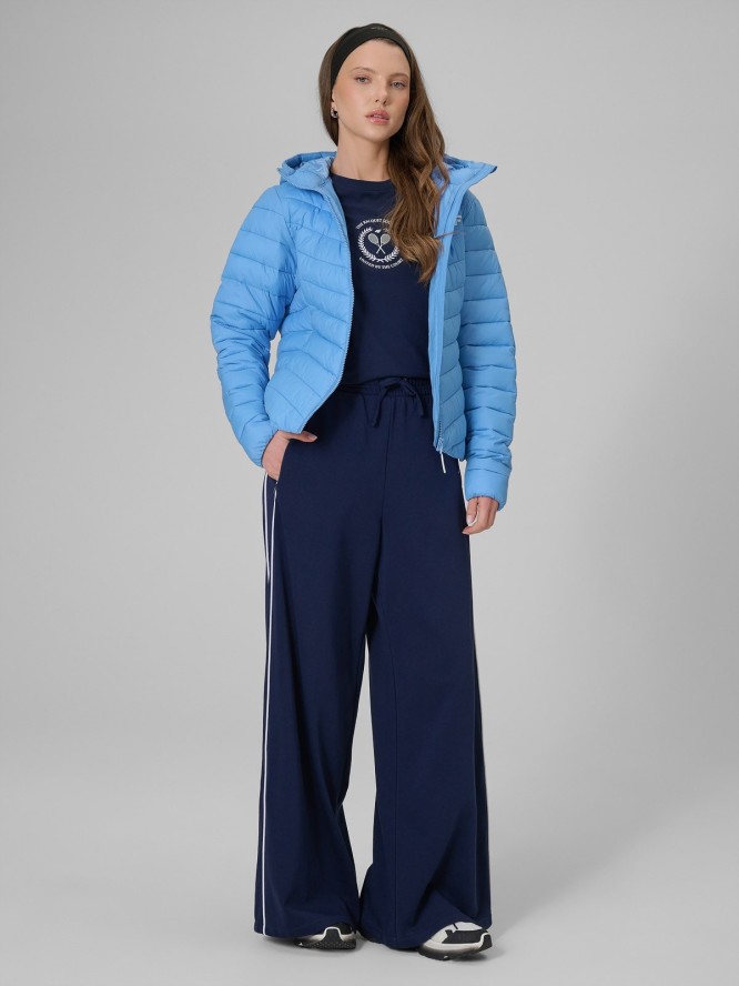 4F Kurtka z wypełnieniem syntetycznym damska - niebieska S