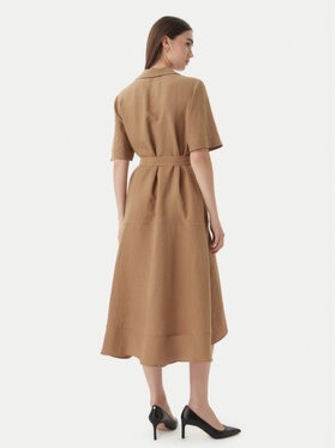 Marella Sukienka koszulowa Detto 2615221082 Brązowy Regular Fit