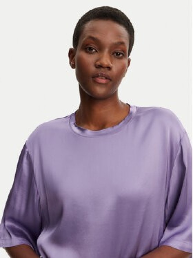 ViCOLO Bluzka TD0013 Fioletowy Relaxed Fit