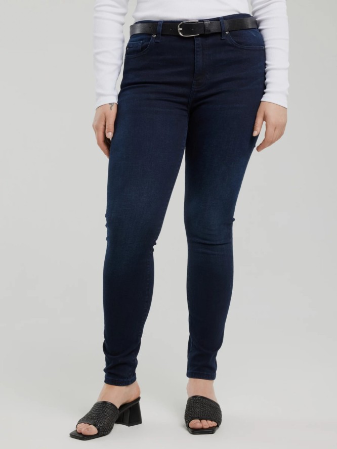 Jeansy damskie skinny granatowe Adela 730