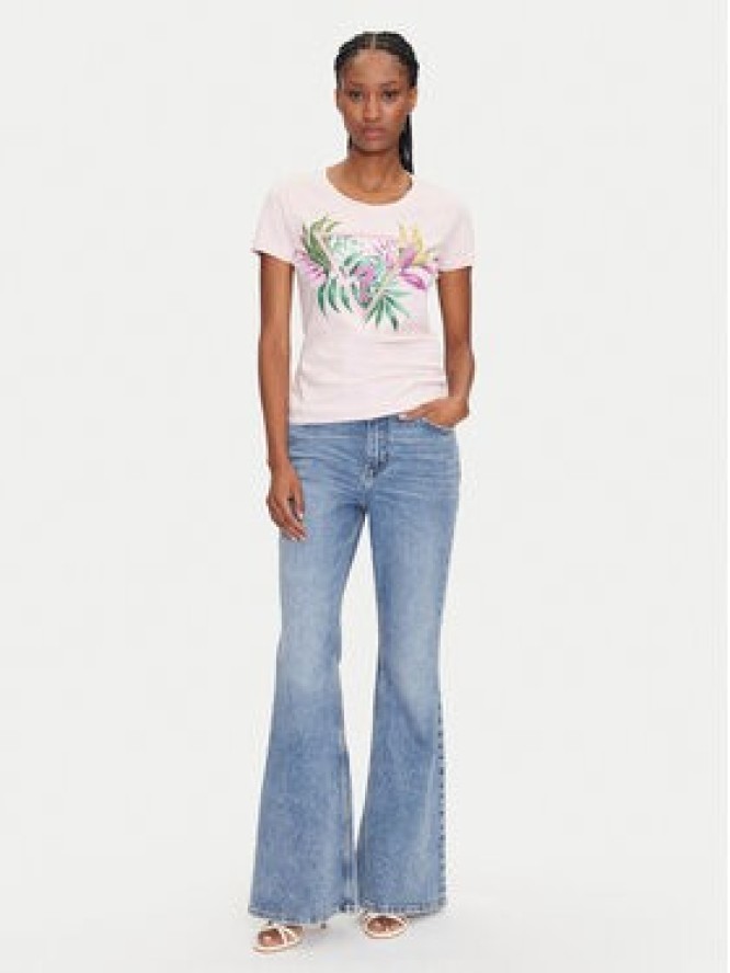 Guess T-Shirt 172941 Różowy Classic Fit
