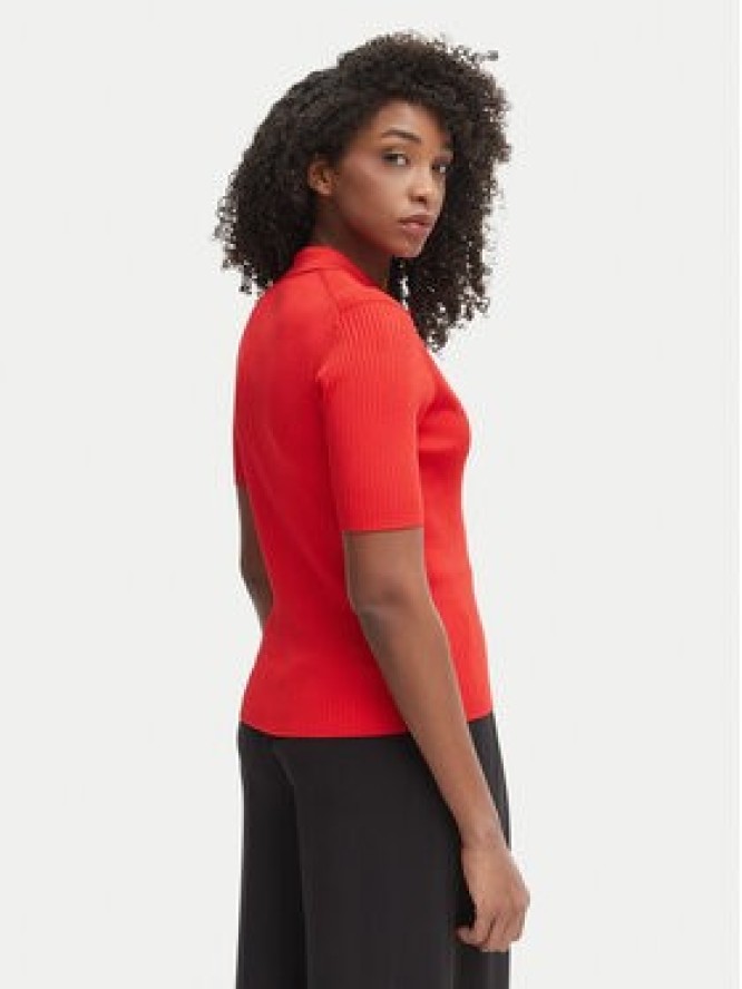 Tommy Hilfiger Kardigan WW0WW48482 Czerwony Slim Fit