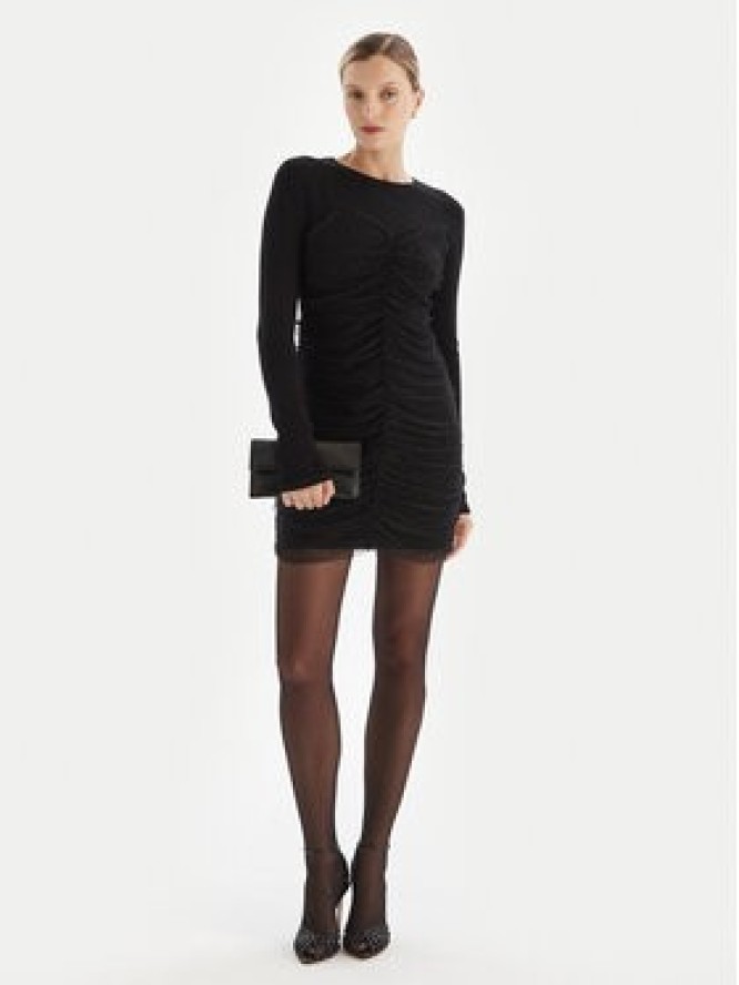 TWINSET Sukienka koktajlowa 252TT3261 Czarny Slim Fit