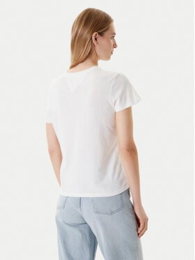 Tommy Jeans T-Shirt Essential DW0DW21404 Biały Regular Fit