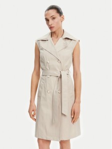 Guess Sukienka koszulowa W5GK0V WH5V1 Beżowy Regular Fit