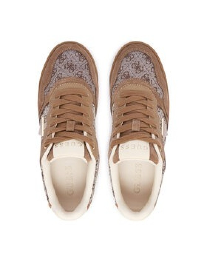 Guess Sneakersy FLTM16 FAL12 Brązowy jasny