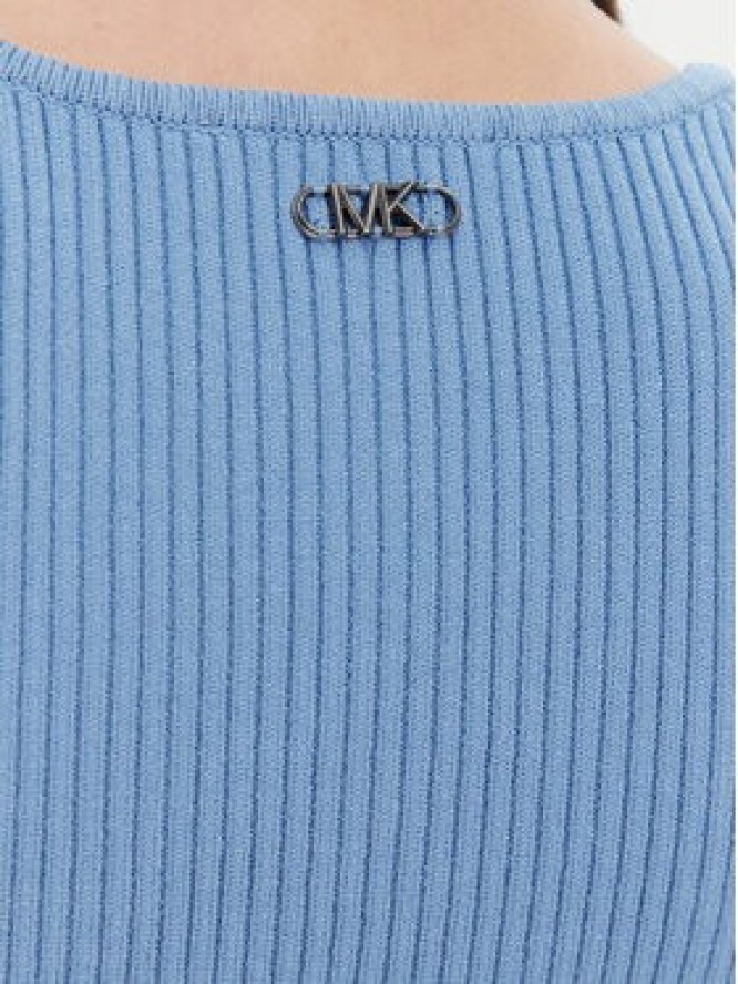 MICHAEL Michael Kors Sukienka dzianinowa MS5830I33D Niebieski Slim Fit