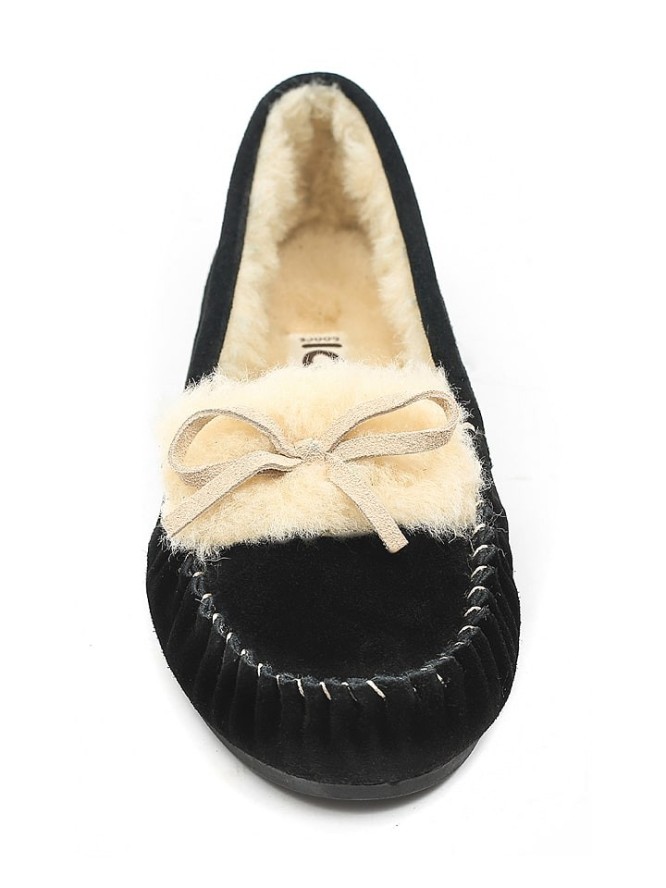 Gooce Skórzane mokasyny "Joia" w kolorze czarnym rozmiar: 37