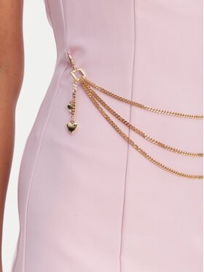 Fracomina Sukienka koktajlowa FR26SD2017W42901 Różowy Slim Fit