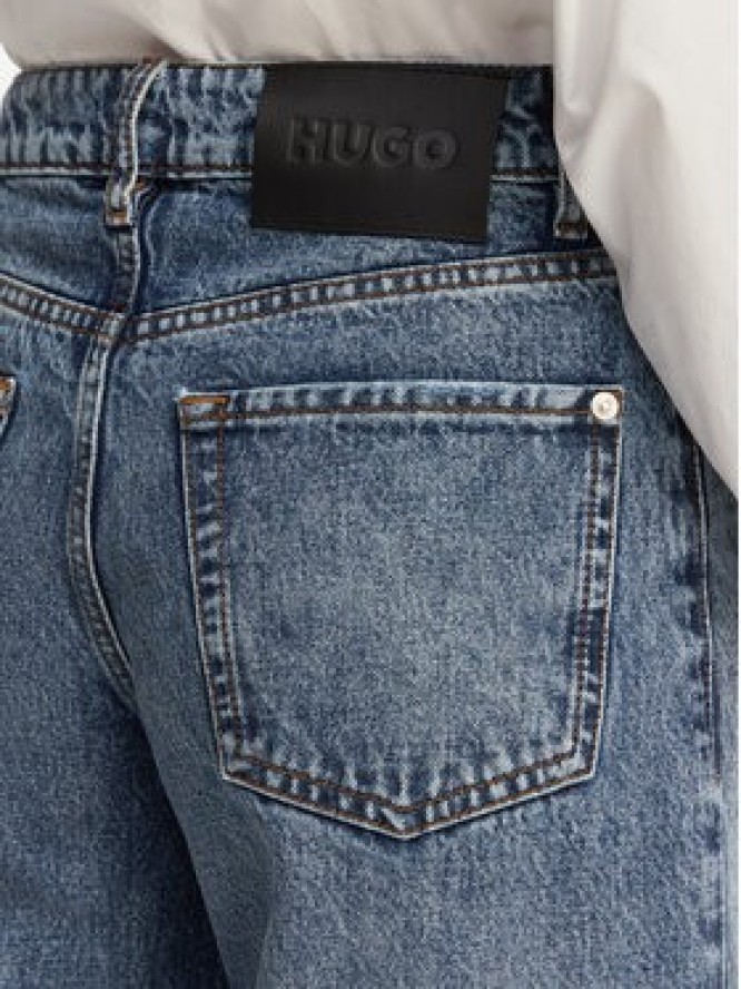HUGO Jeansy Geredith 1 50556985 Niebieski Wide Leg