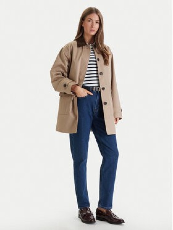 Tommy Hilfiger Płaszcz przejściowy 2-In-1 WW0WW47765 Beżowy Regular Fit