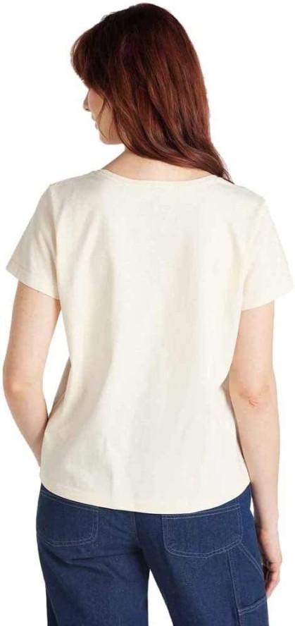 LEE SUSTAINABLE TEE DAMSKI T-SHIRT KOSZULKA ECRU MELE L42AEC48 112109291