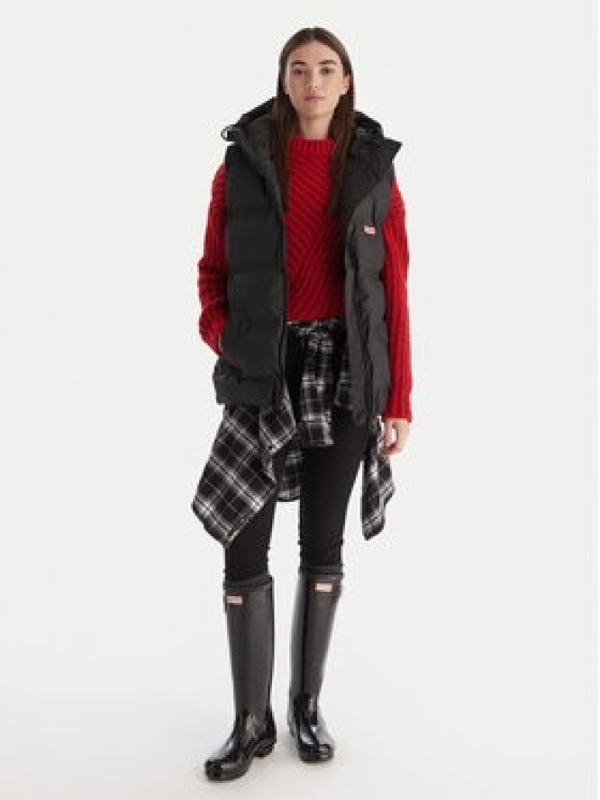 Hunter Bezrękawnik Nellie HARW0017252 Czarny Regular Fit