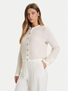 French Connection Kardigan 78ZCE Écru Regular Fit